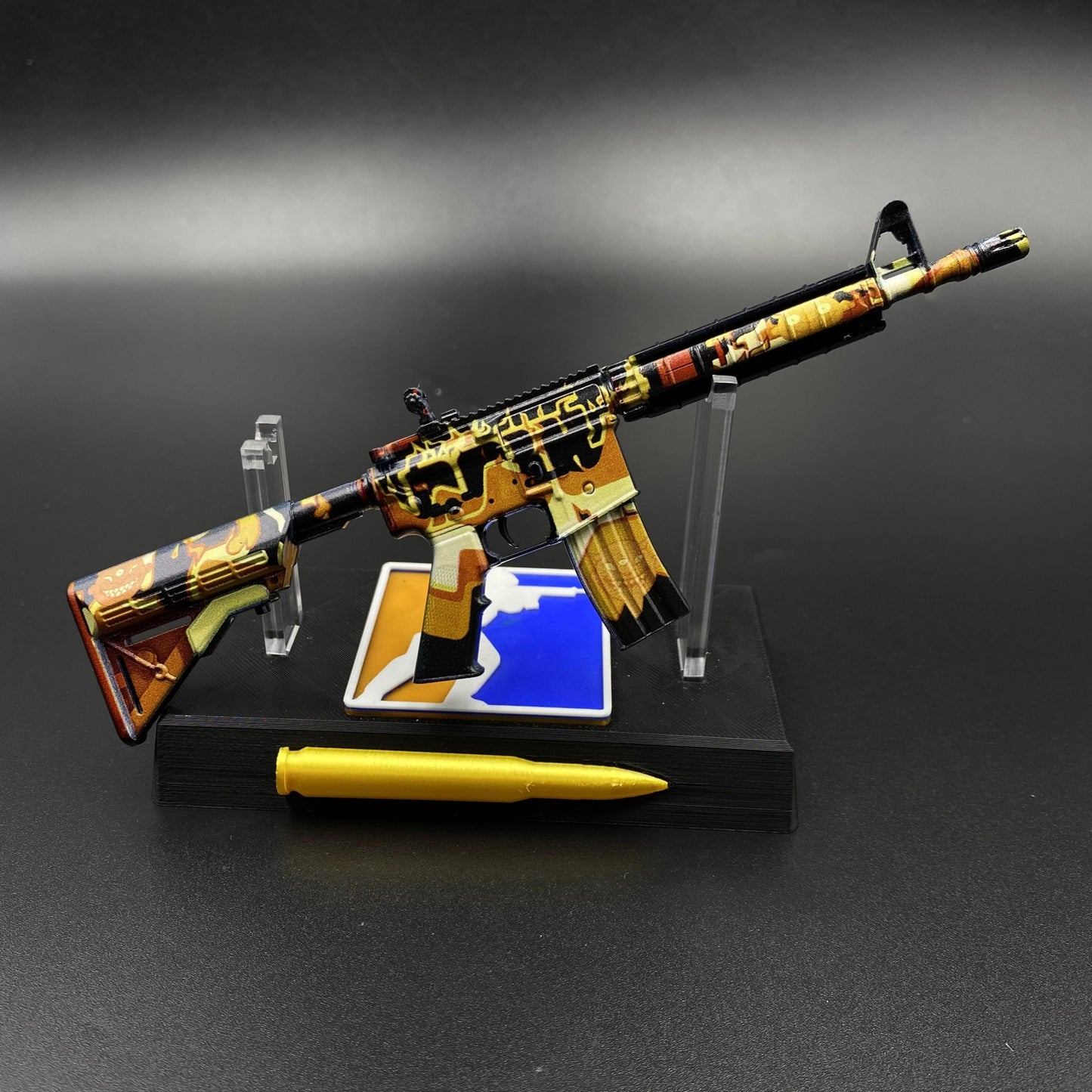 CS Game Skin M4A4 Hellfire Mini Metal Game Replica For Collection