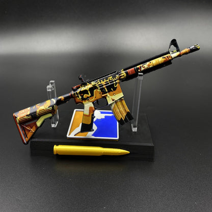 CS Game Skin M4A4 Hellfire Mini Metal Game Replica For Collection