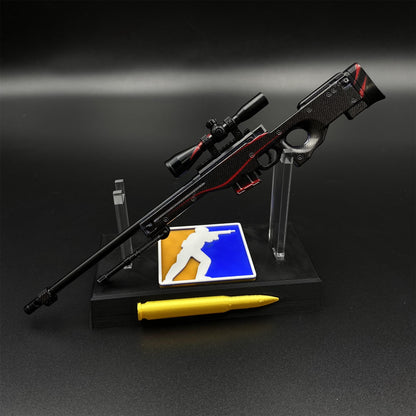Hot Game CS2 Red Line AWP Metal Replica Game Prop Collectible