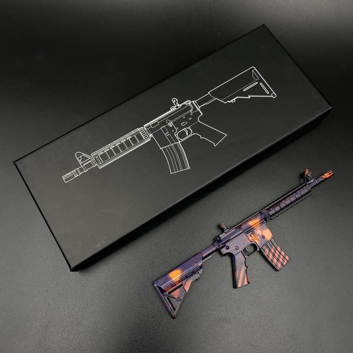Hot Game CS Skin M4A4 Radiation Hazard Mini Metal Replica For Collectible