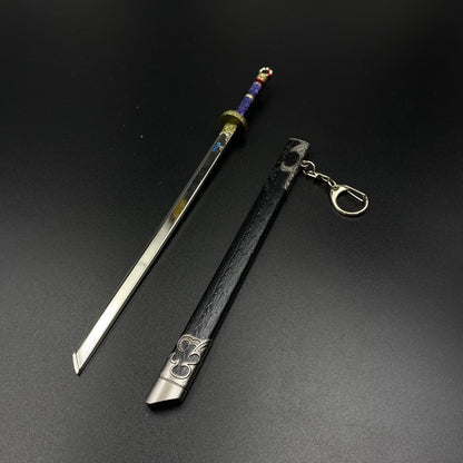 Cang Yu Tu Meng Chuan Demon Slayer Sword Alloy Replica Chinese Fantasy Anime Weapon Replica with Scabbard Non-sharp Desktop Collectible Ornament Gift