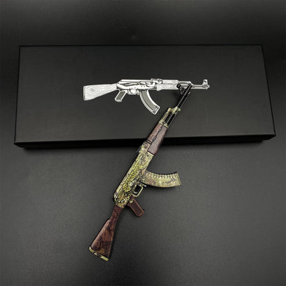 CS2 Game Peripheral - Tiny Gun AK47 Panthera Onca Metal Replica Game Prop Collectible