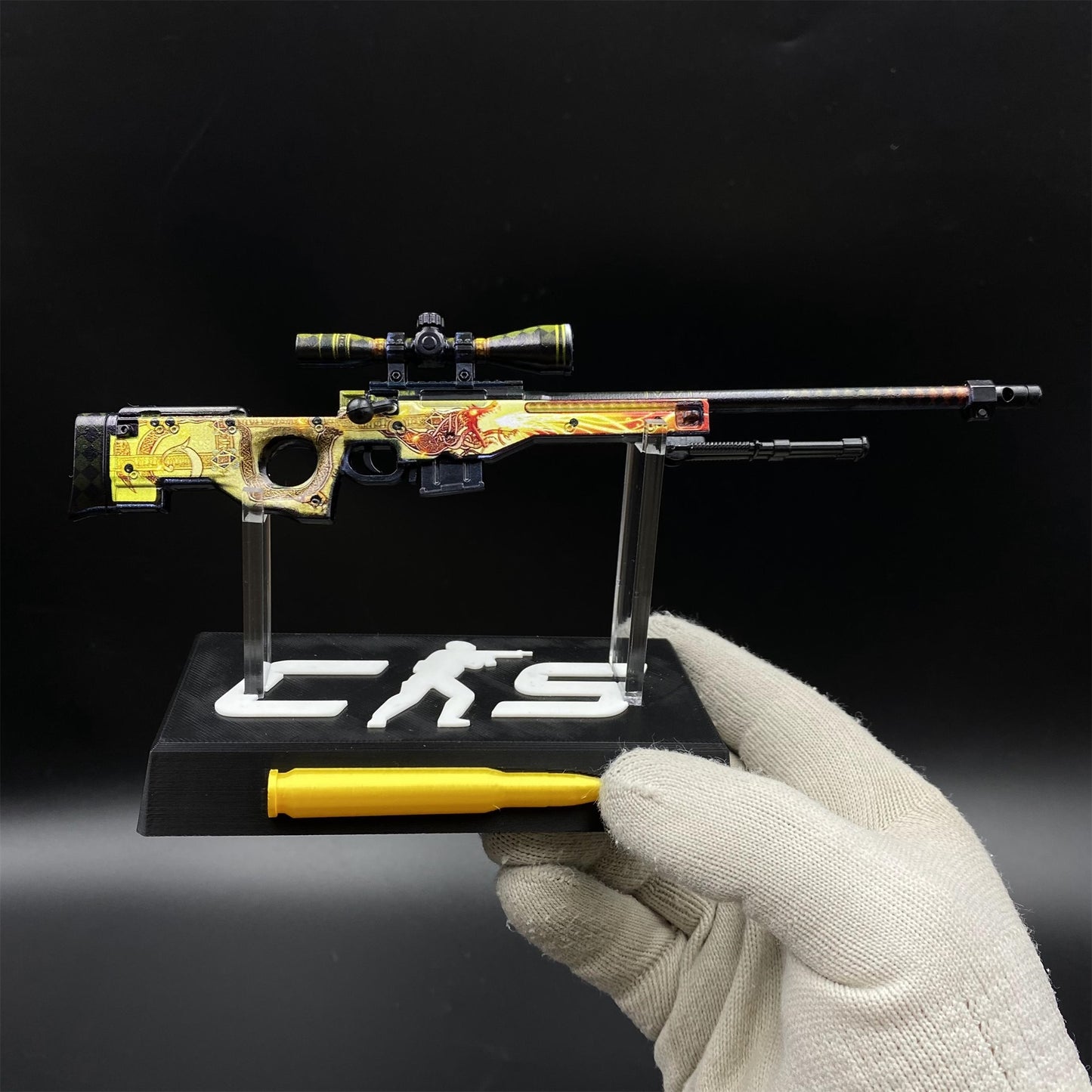 CS2 Game Peripheral - Dragon Lore AWP Metal Replica Game Prop Collectible