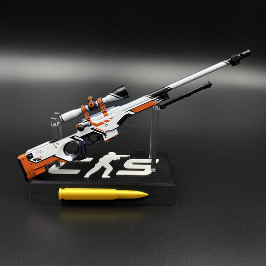Tiny CSGO Asiimov AWP  Metal Miniature For Display