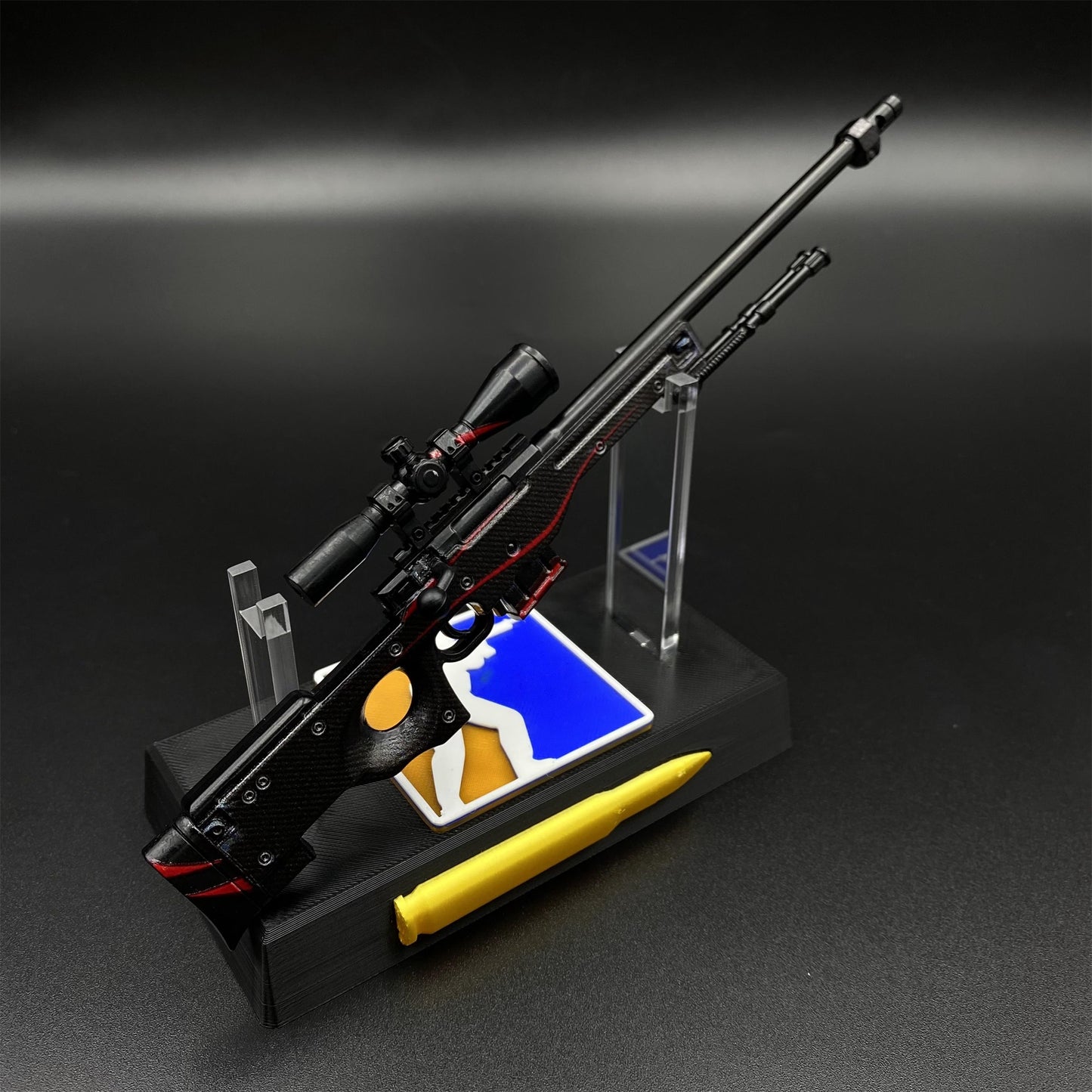 Hot Game CS2 Red Line AWP Metal Replica Game Prop Collectible