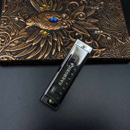 Delta Force Elegy Harmonica Prop 10 Hole Blues Harmonica