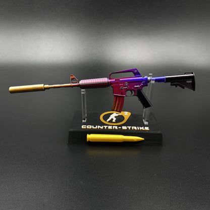 Hot Game CS Fade Tiny M4A1-S Metal Replica For Collectible