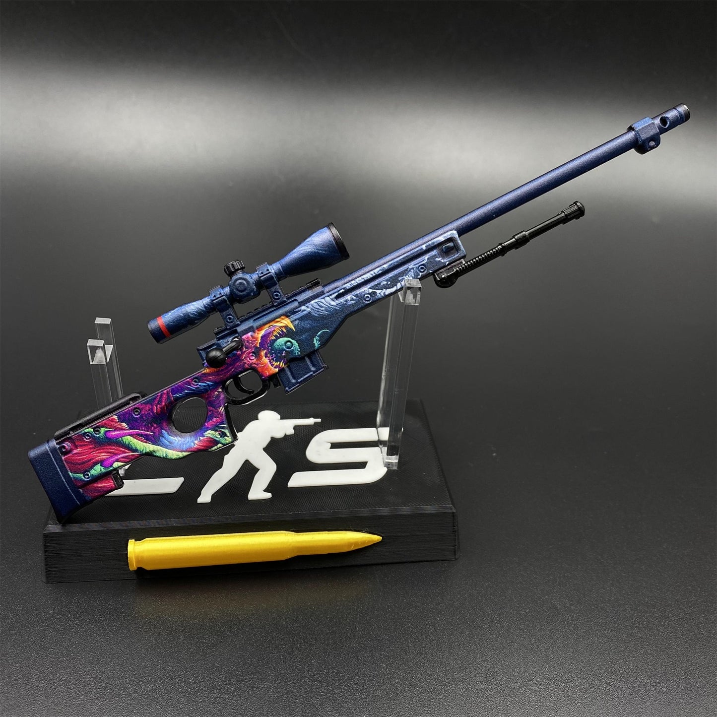 Hot Game CS2 Tiny Gun Hyper Beast AWP Metal Replica Game Prop Collectible