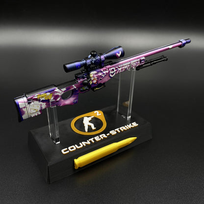 CS2 Game Peripheral - Tiny Gun Crakow! AWP Metal Replica Game Prop Collectible