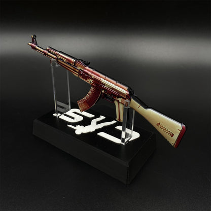 Hot Game CS2 AK47 X-Ray Skin Mini Metal Replica Game Prop Collectible