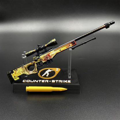 CS2 Game Peripheral - Dragon Lore AWP Metal Replica Game Prop Collectible