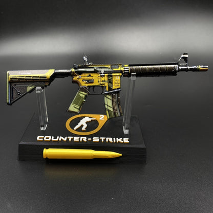 CS2 Mini M4A4 Buzz Kill Metal Skin Replica For Collectible