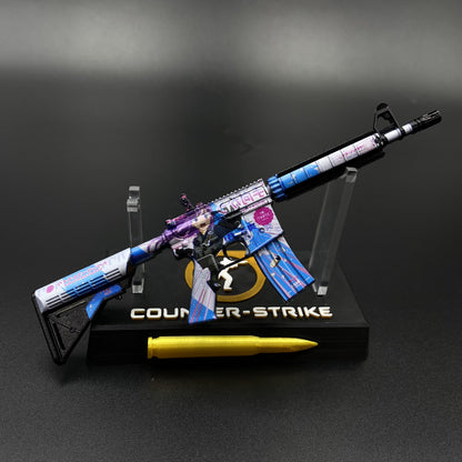 Hot Skin M4A4 Temukau Mini Game Replica Game Prop Collectible
