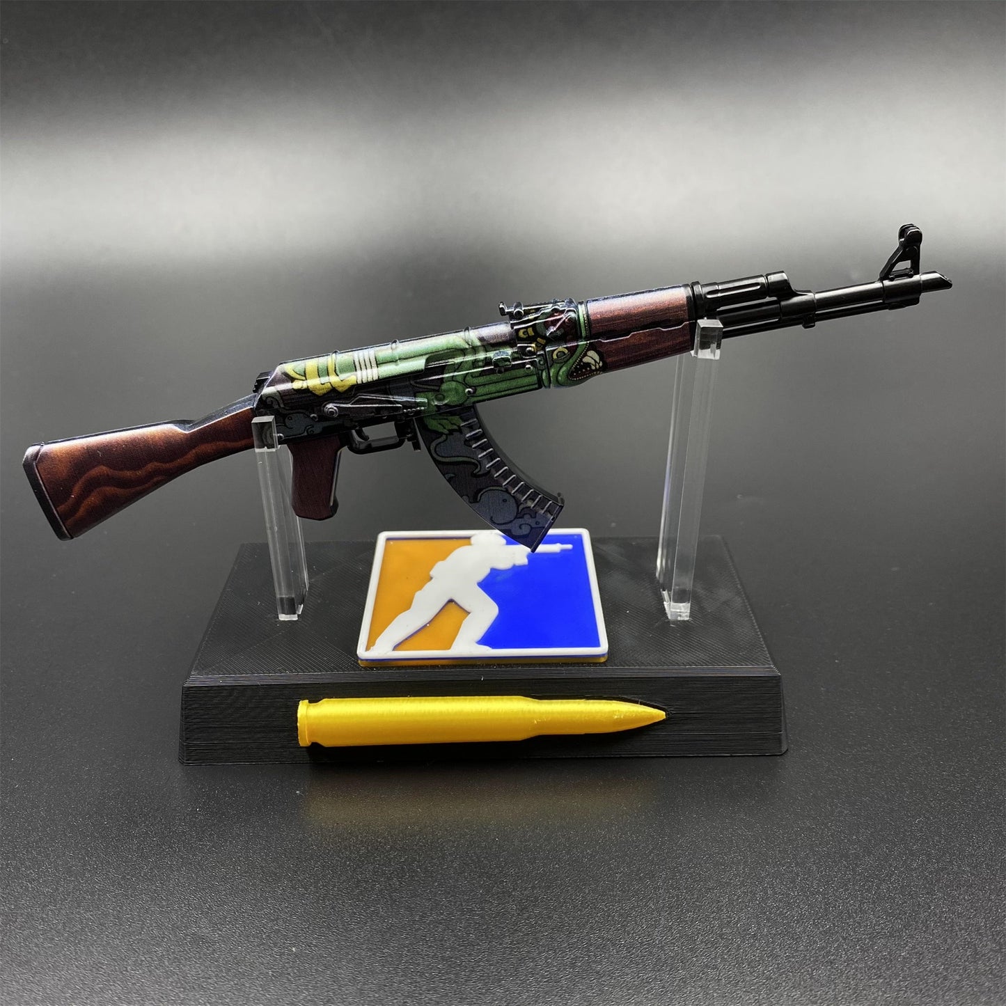 Hot Game CS2 Fire Serpent AK47 Metal Replica Game Prop Collectible