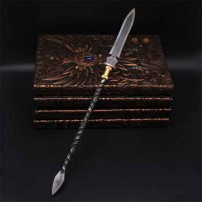 High-End Steel Hand Forged Long Handle Spear 33CM/13"