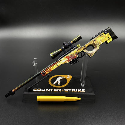 CS2 Game Peripheral - Dragon Lore AWP Metal Replica Game Prop Collectible