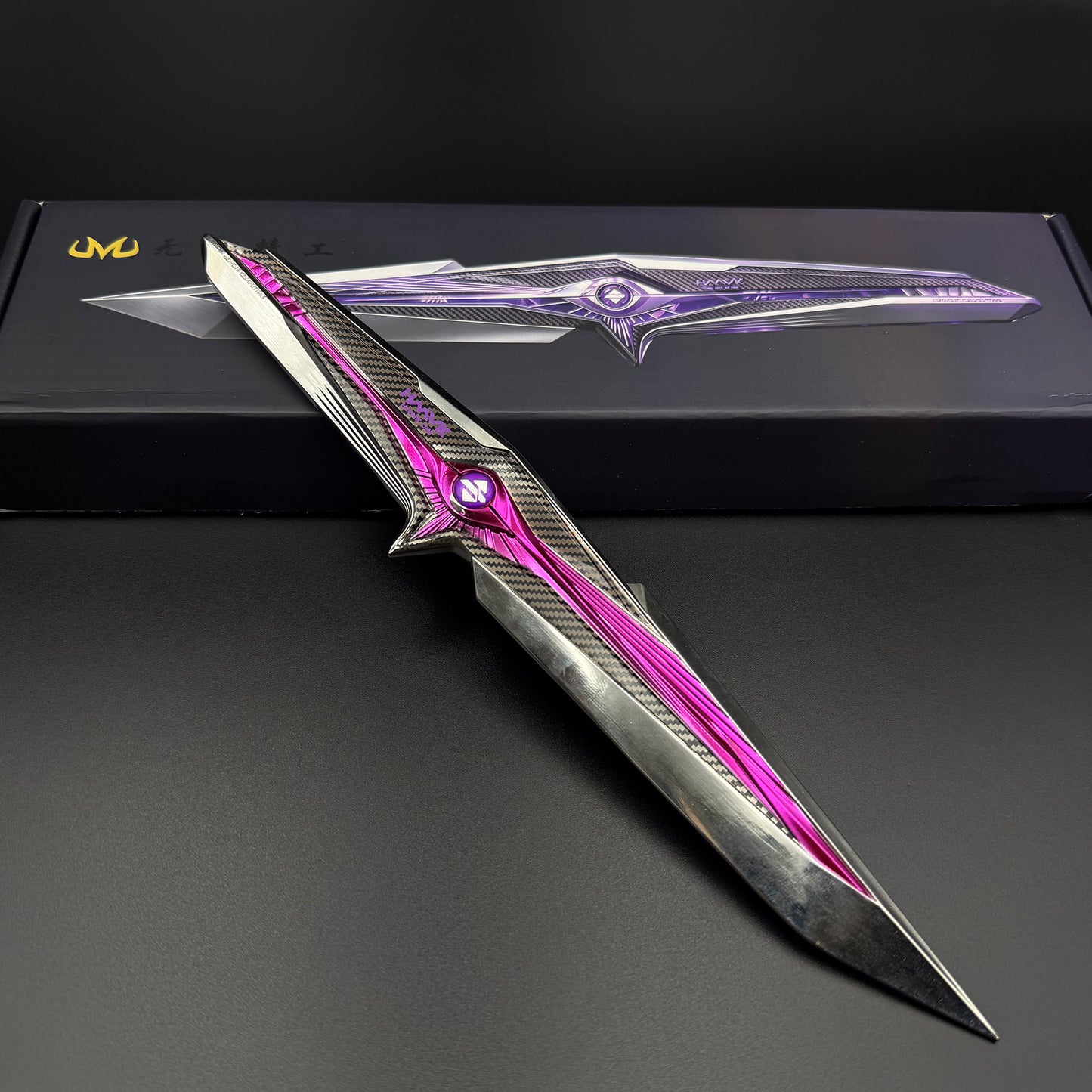 1:1 S9 Season New Knife Skin Falling Star Delta  Force Game Knife IRL Replica Knife Blunt Blade