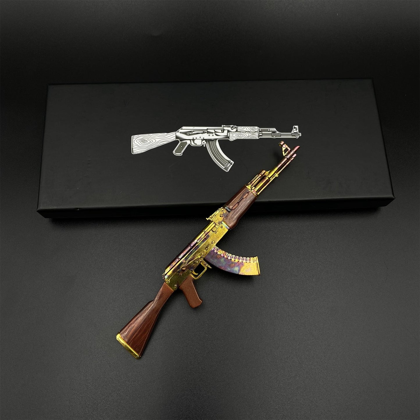 Hot Game CS2 AK47 Case Hardened Metal Replica Game Prop Collectible