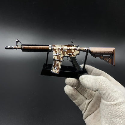 CS Game Skin M4A4 Desert Storm Mini Metal Game Replica For Collection