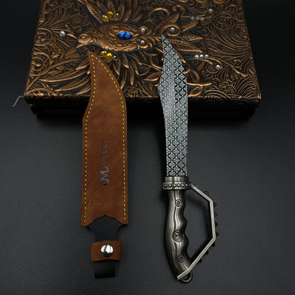 Shadow Ritual Blade Prop Replica with Leather Sheath