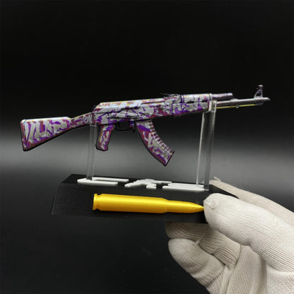 Hot Game CS2 AK47 Head Shot Skin Metal Replica Game Prop Collectible