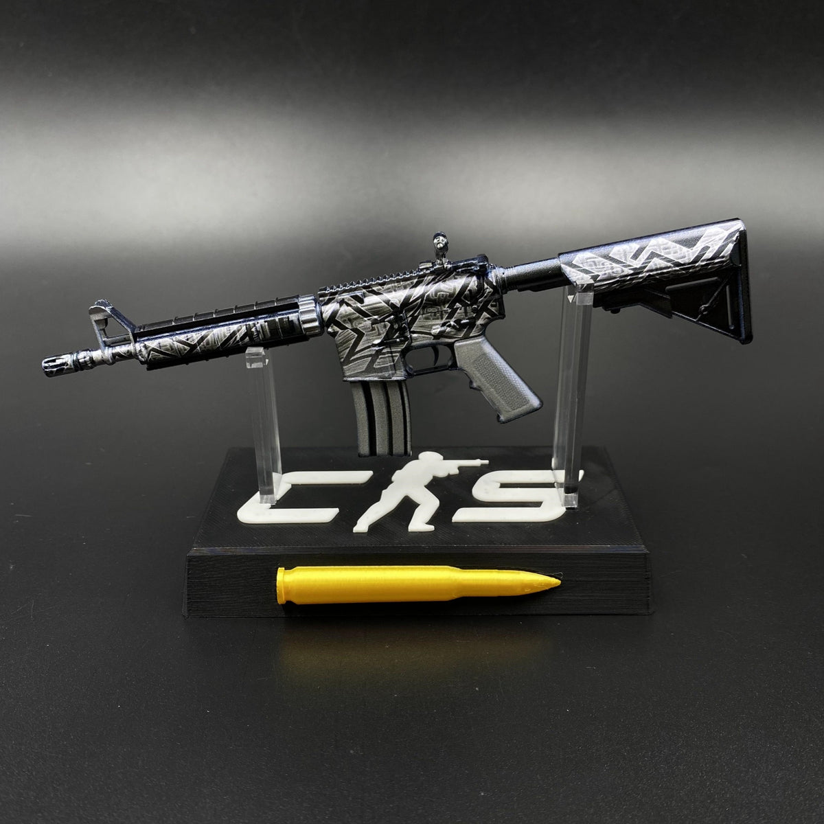 CS Game Skin M4A4 Aeolian Dark Mini Metal Game Replica For Collection