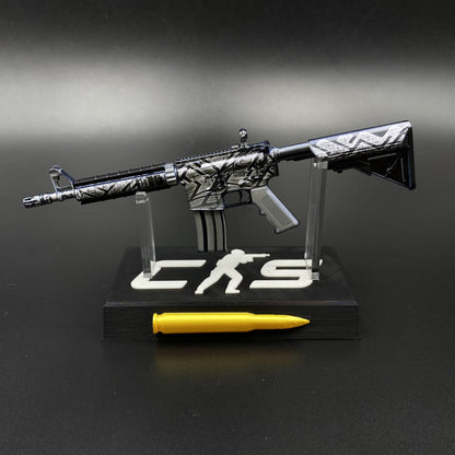 CS Game Skin M4A4 Aeolian Dark Mini Metal Game Replica For Collection