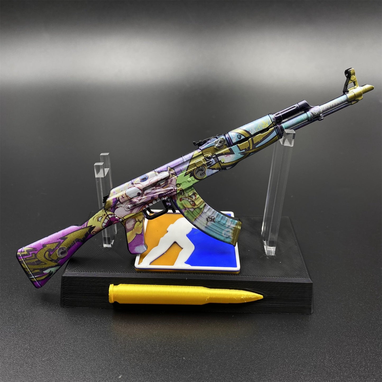 Metal Tiny CS2 Hot Skin B the Monster AK47 Gun Miniature For Collection