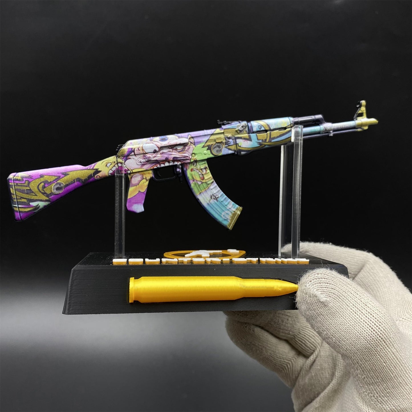 Metal Tiny CS2 Hot Skin B the Monster AK47 Gun Miniature For Collection