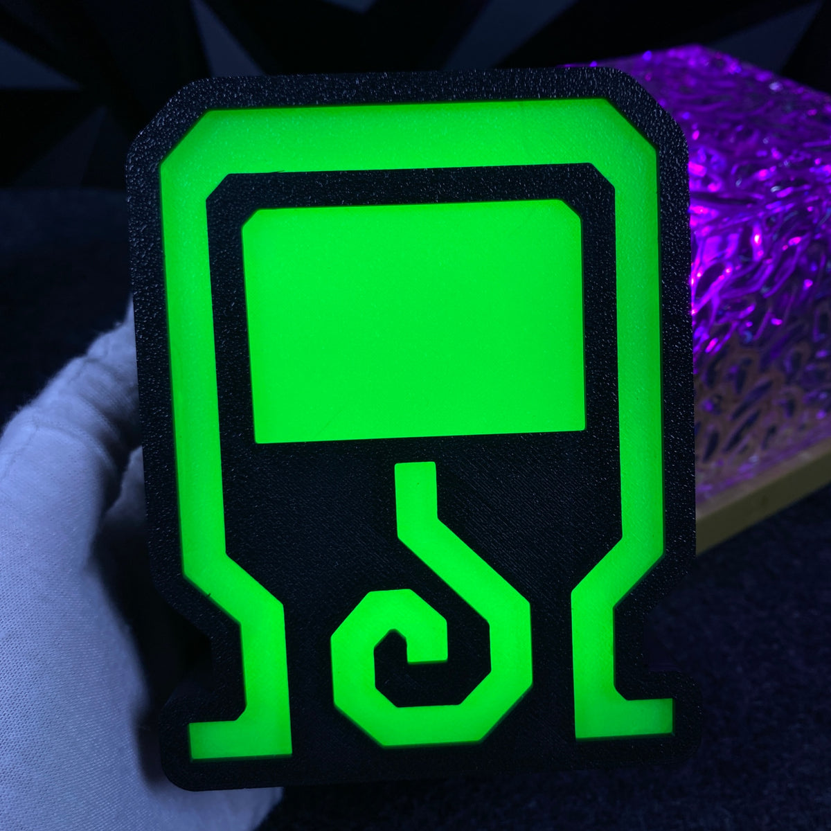 3D Printed Monster Mega Potion Gamer Potion Symbol LED Night Light, Game Room Decor Gift