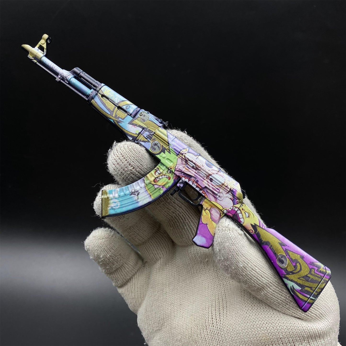 Metal Tiny CS2 Hot Skin B the Monster AK47 Gun Miniature For Collection