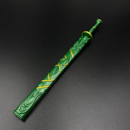 Green Bamboo Bee Cloud Sword from Mortal's Legend of Immortality Mini Metal Sword Collectible