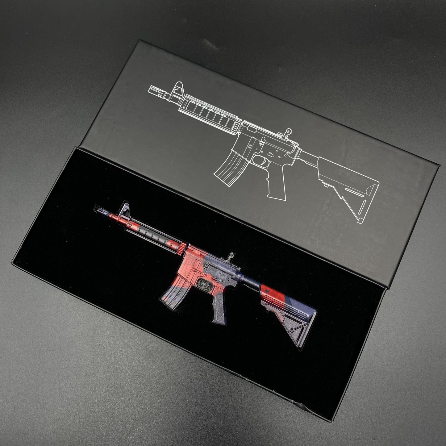 CS2 Game Skin M4A4 Evil Daimyo Mini Metal Game Replica For Collection