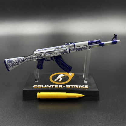 Hot Game CS2 Inheritance AK47 Metal Replica Game Prop Collectible