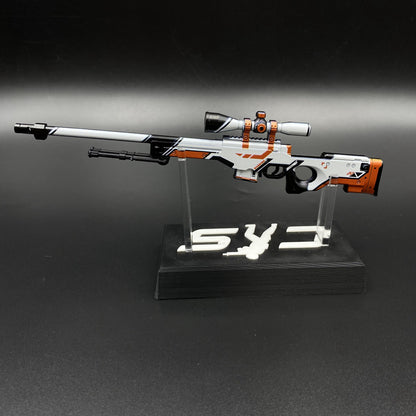 Hot Game CS2 Tiny Gun Asiimov AWP Metal Replica Game Prop Collectible