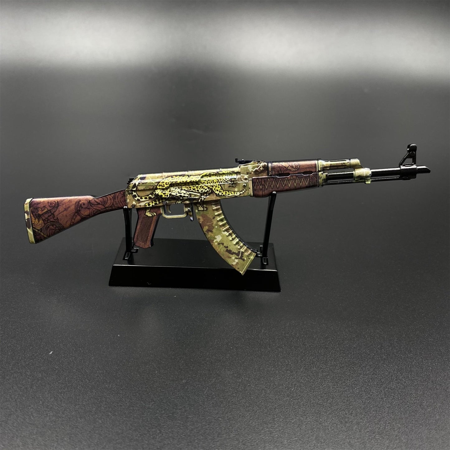 CS2 Game Peripheral - Tiny Gun AK47 Panthera Onca Metal Replica Game Prop Collectible