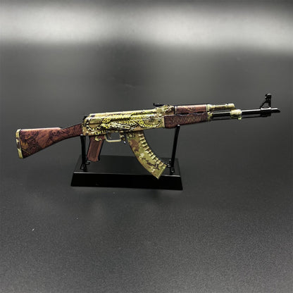 CS2 Game Peripheral - Tiny Gun AK47 Panthera Onca Metal Replica Game Prop Collectible