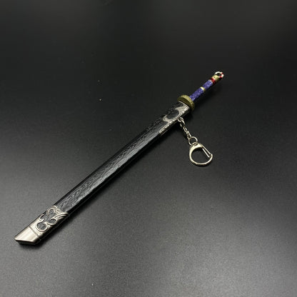 Cang Yu Tu Meng Chuan Demon Slayer Sword Alloy Replica Chinese Fantasy Anime Weapon Replica with Scabbard Non-sharp Desktop Collectible Ornament Gift
