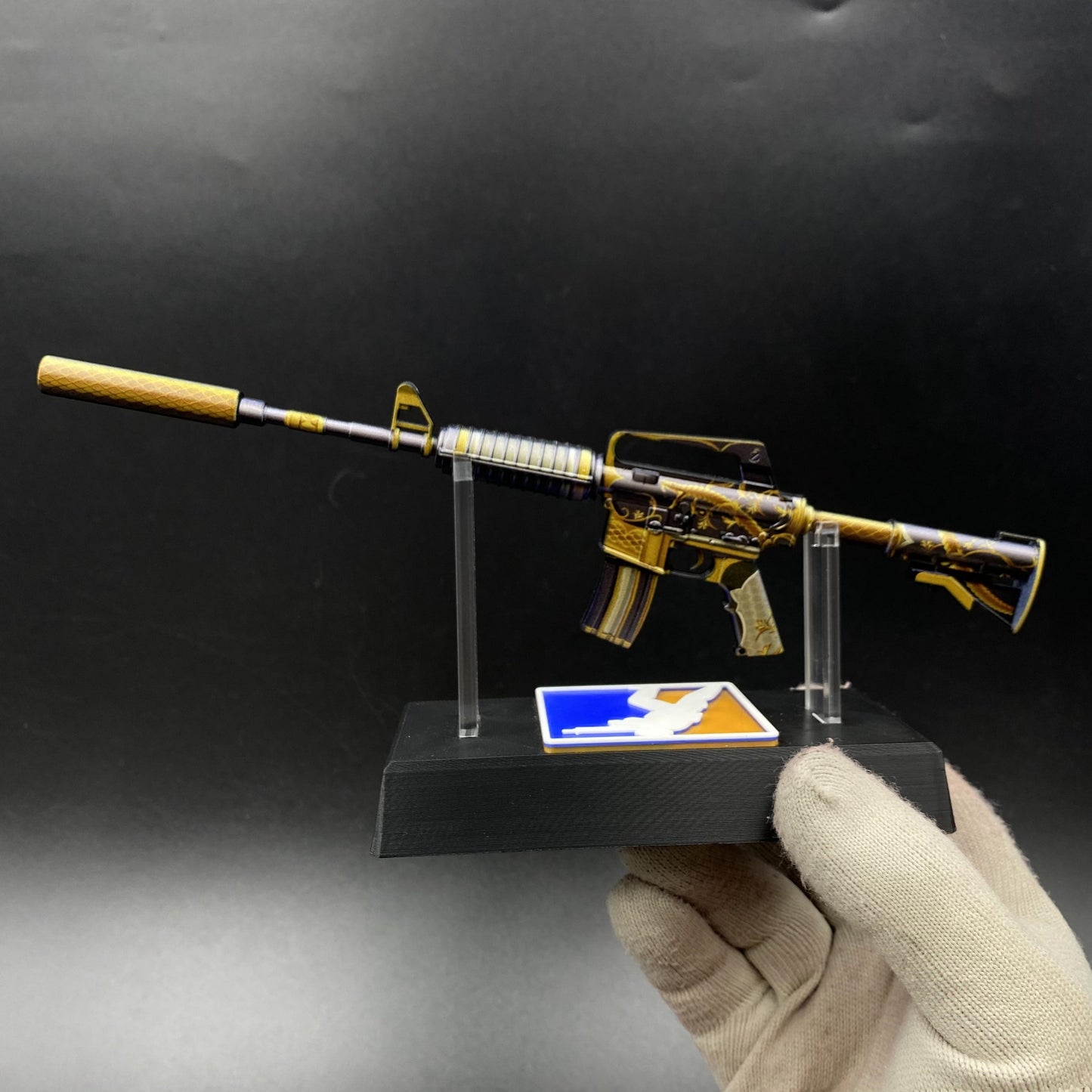 CS Golden Coil M4A1-S Metal Replica Game Prop Collectible