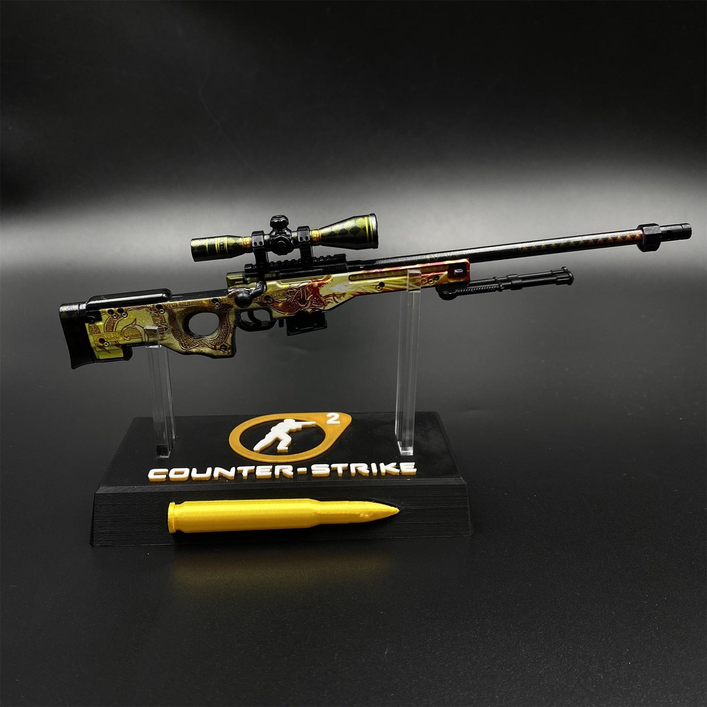 CS2 Game Peripheral - Dragon Lore AWP Metal Replica Game Prop Collectible