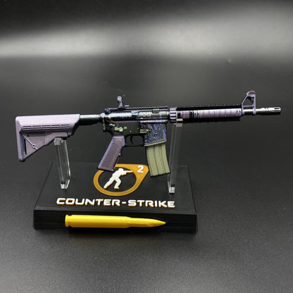 CS Game Skin M4A4 Polysoup Mini Metal Game Replica For Collection
