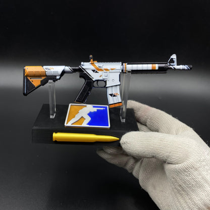 CS Game Skin M4A4 Asiimov Mini Metal Game Replica For Collection