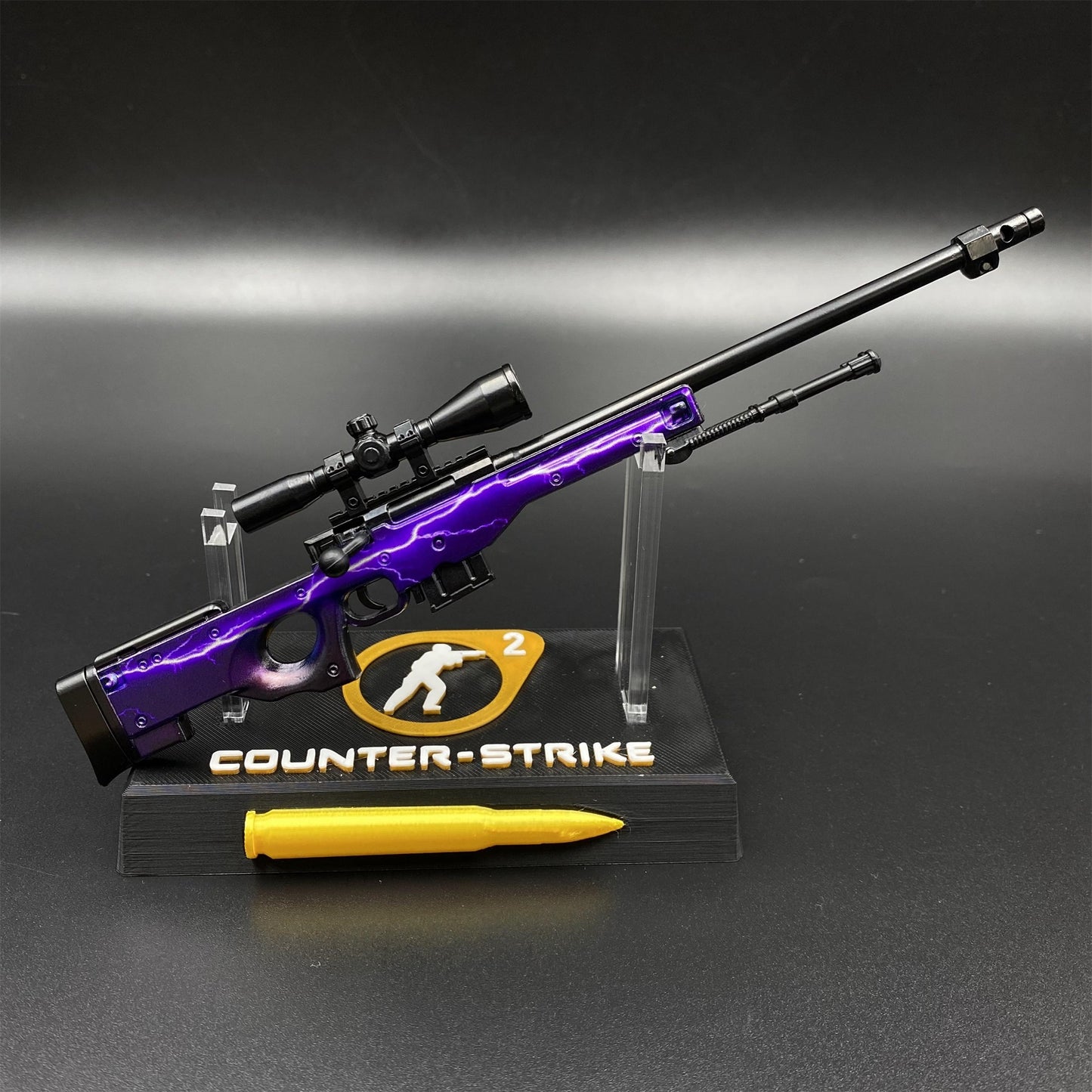 Hot Game CS2 Lightning Strike AWP Metal Replica Game Prop Collectible
