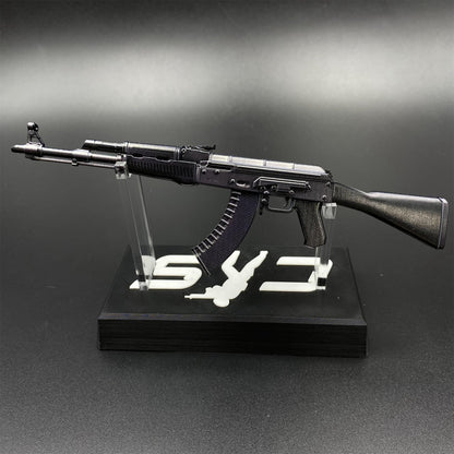 CS2 Game Peripheral - Tiny Gun AK47 Slate Metal Replica Game Prop Collectible