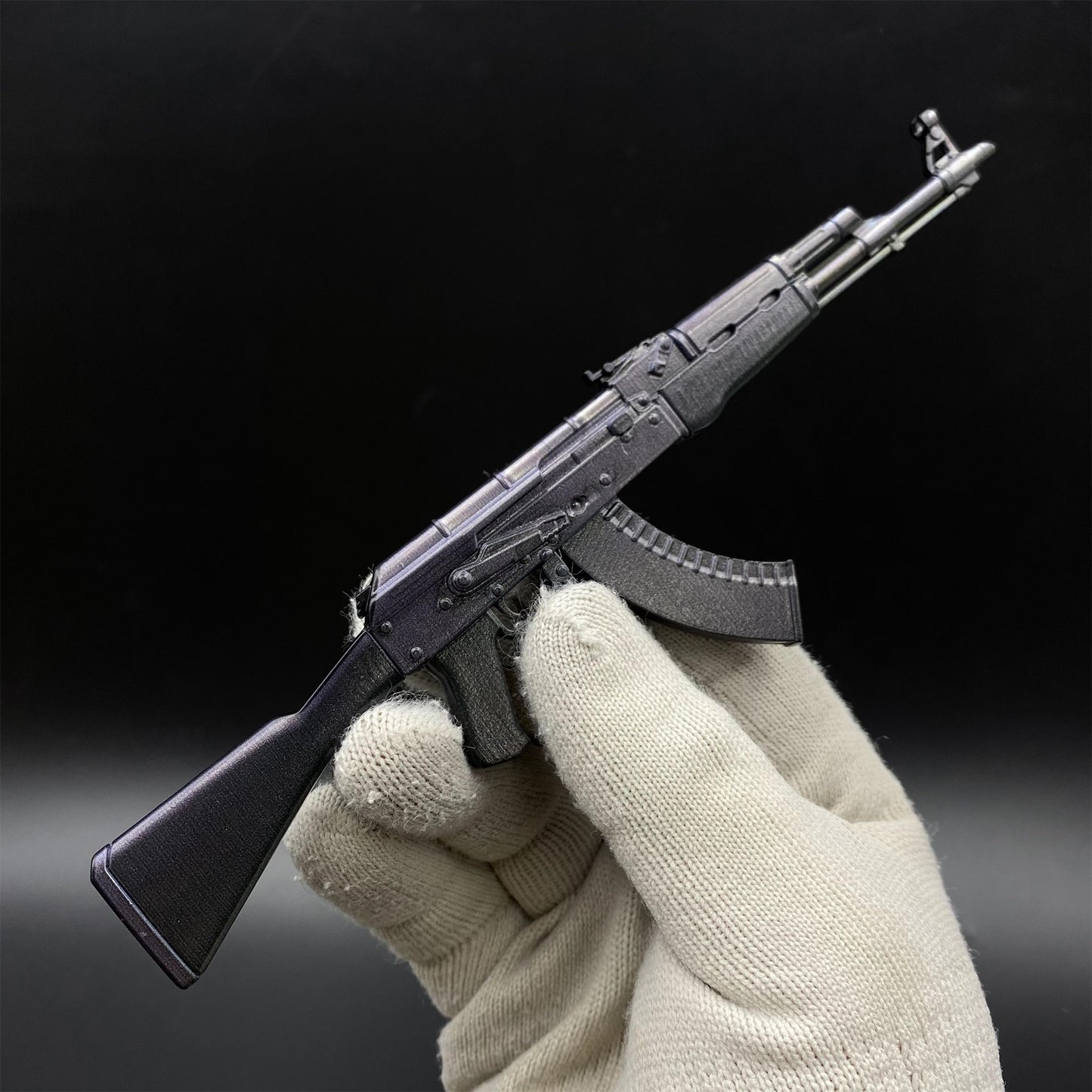 CS2 Game Peripheral - Tiny Gun AK47 Slate Metal Replica Game Prop Collectible