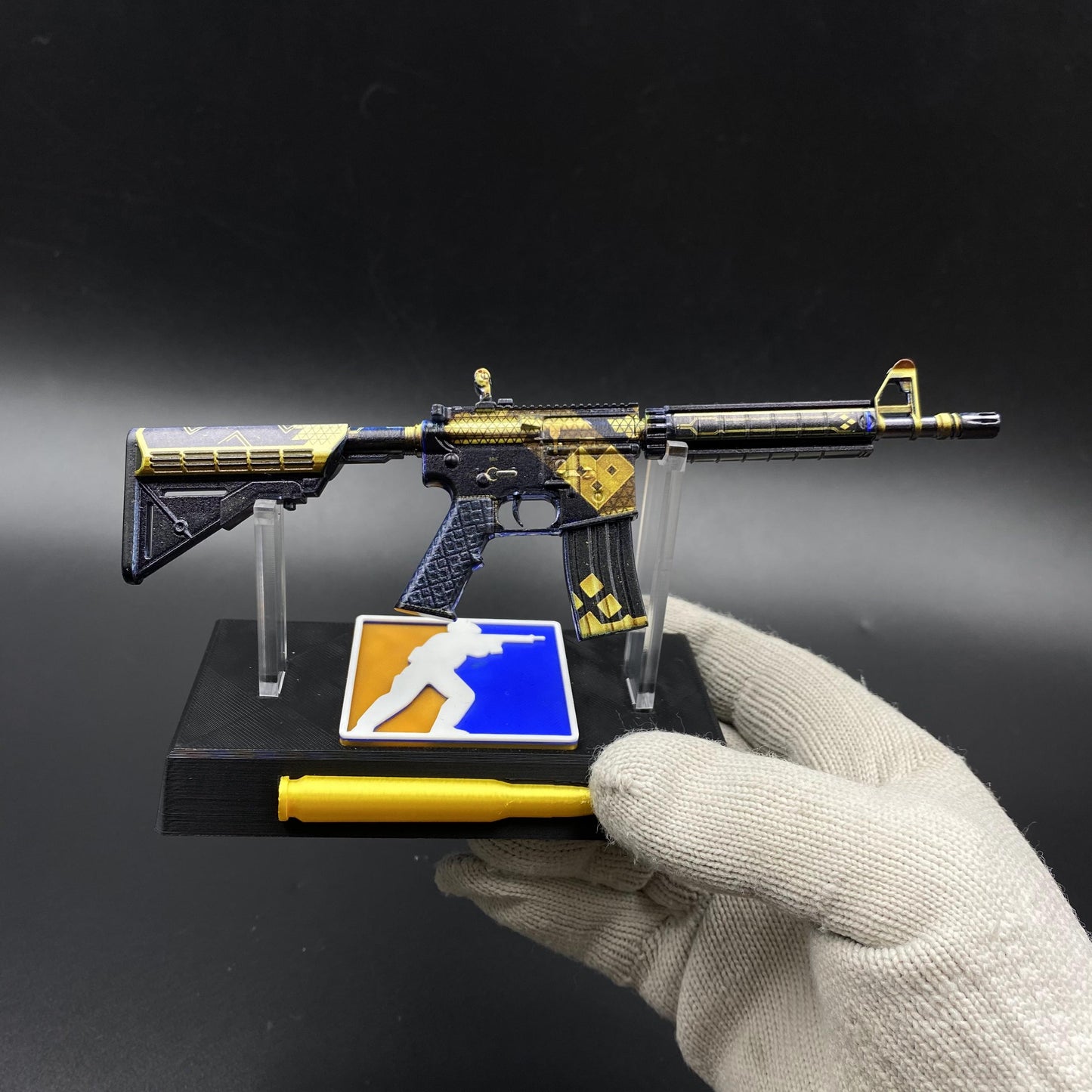 CS2 Mini M4A4 The Coalition Metal Skin Replica - Game Prop Collectible