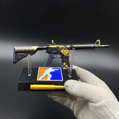 CS2 Mini M4A4 The Coalition Metal Skin Replica - Game Prop Collectible