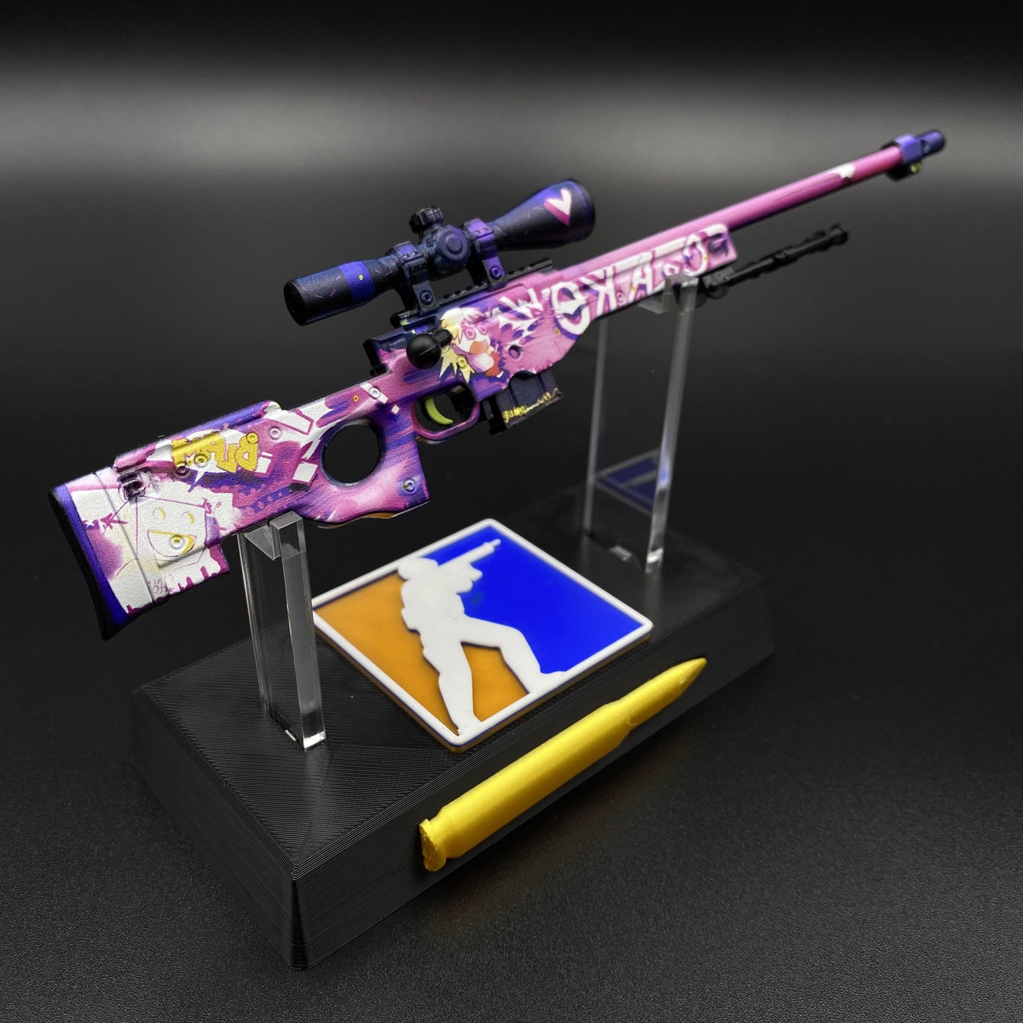 CS2 Game Peripheral - Tiny Gun Crakow! AWP Metal Replica Game Prop Collectible