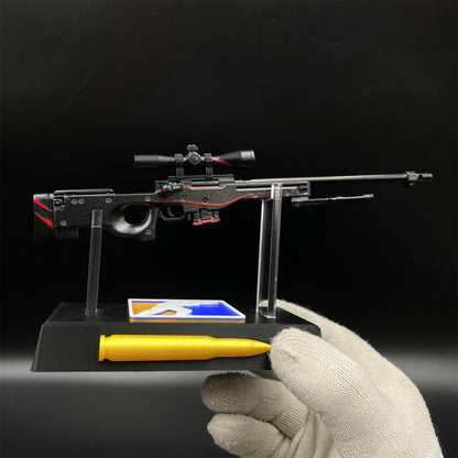Hot Game CS2 Red Line AWP Metal Replica Game Prop Collectible