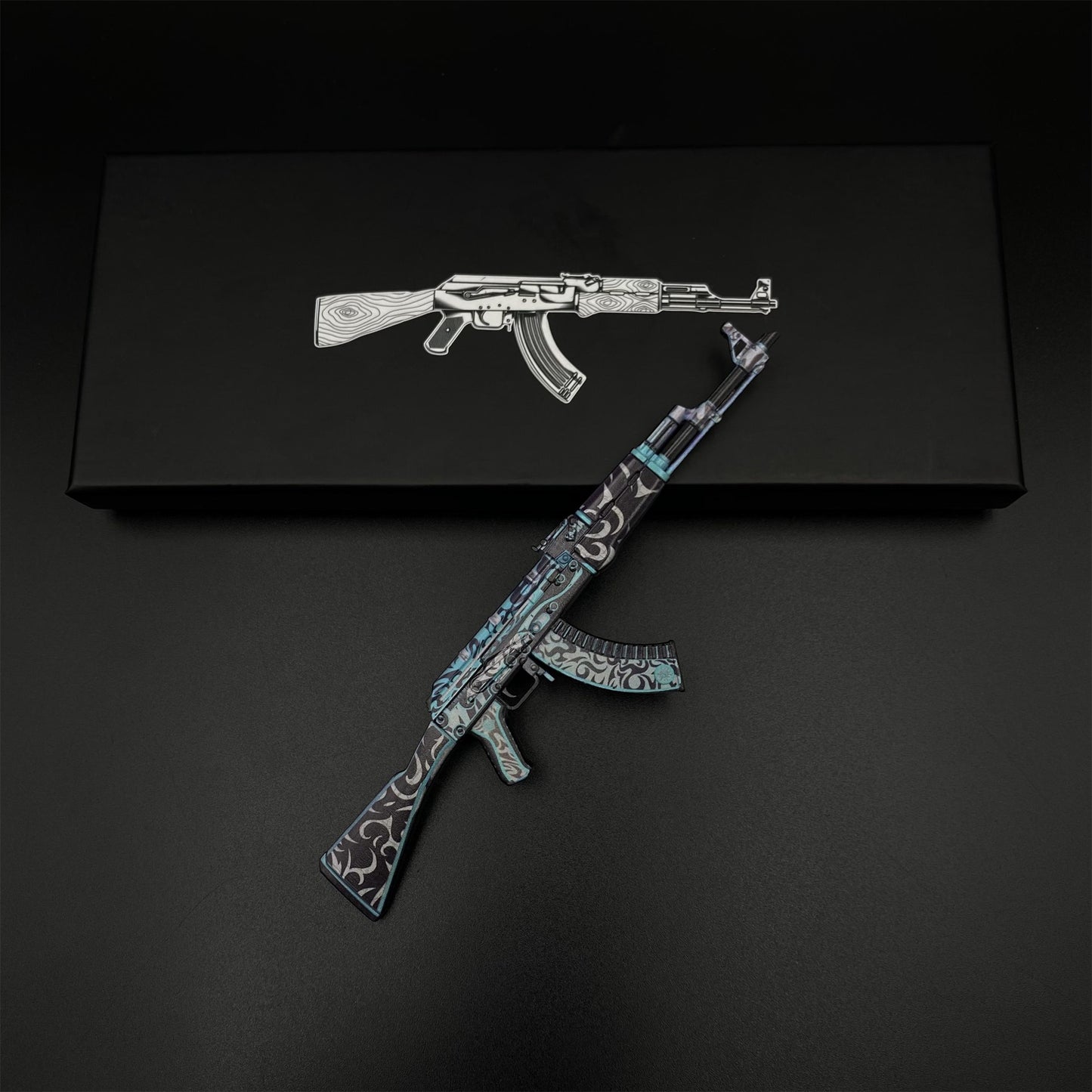 Hot Game CS2 AK47 Frontside Misty Mini Metal Replica Game Prop Collectible